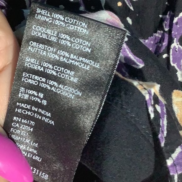 Free People NEW - Sz 10 - floral lovely skirt - washed black combo OB1131158 - Picture 8 of 8